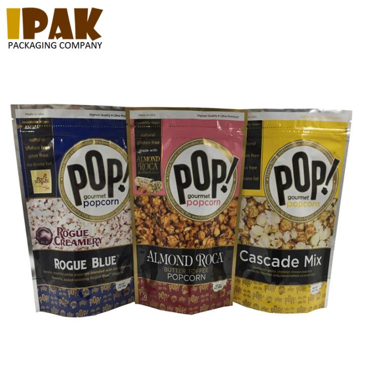 Aluminum Foil Food Packaging Bag For Popcorn